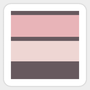 An exquisite mixture of Dirty Purple, Spanish Gray, Pale Pink and Soft Pink stripes. Sticker